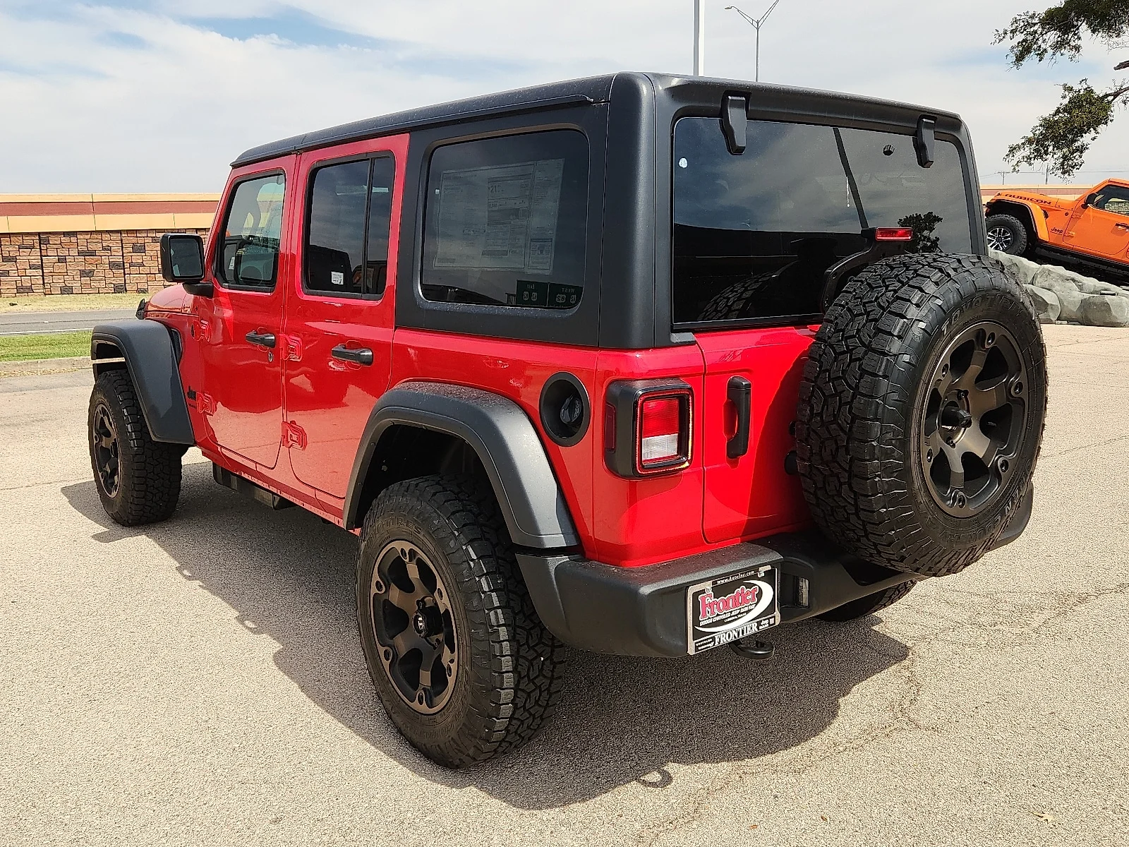 New 2026 Firecracker Red Clear-Coat  Paint Jeep 4-DOOR SPORT image 3