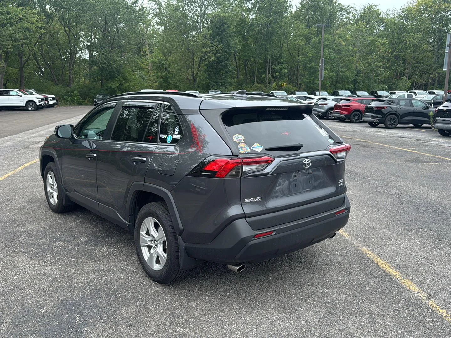 Used 2019 Magnetic Gray Metallic Toyota XLE image 9