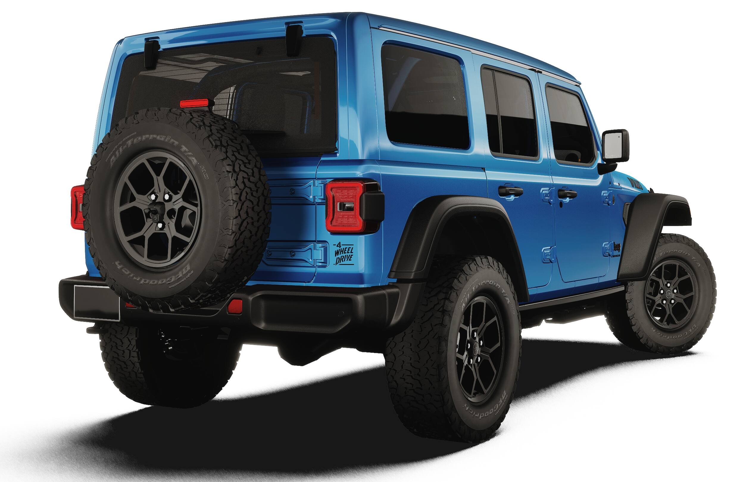 New 2027 Hydro Blue Pearl-Coat Paint Jeep Willys image 14