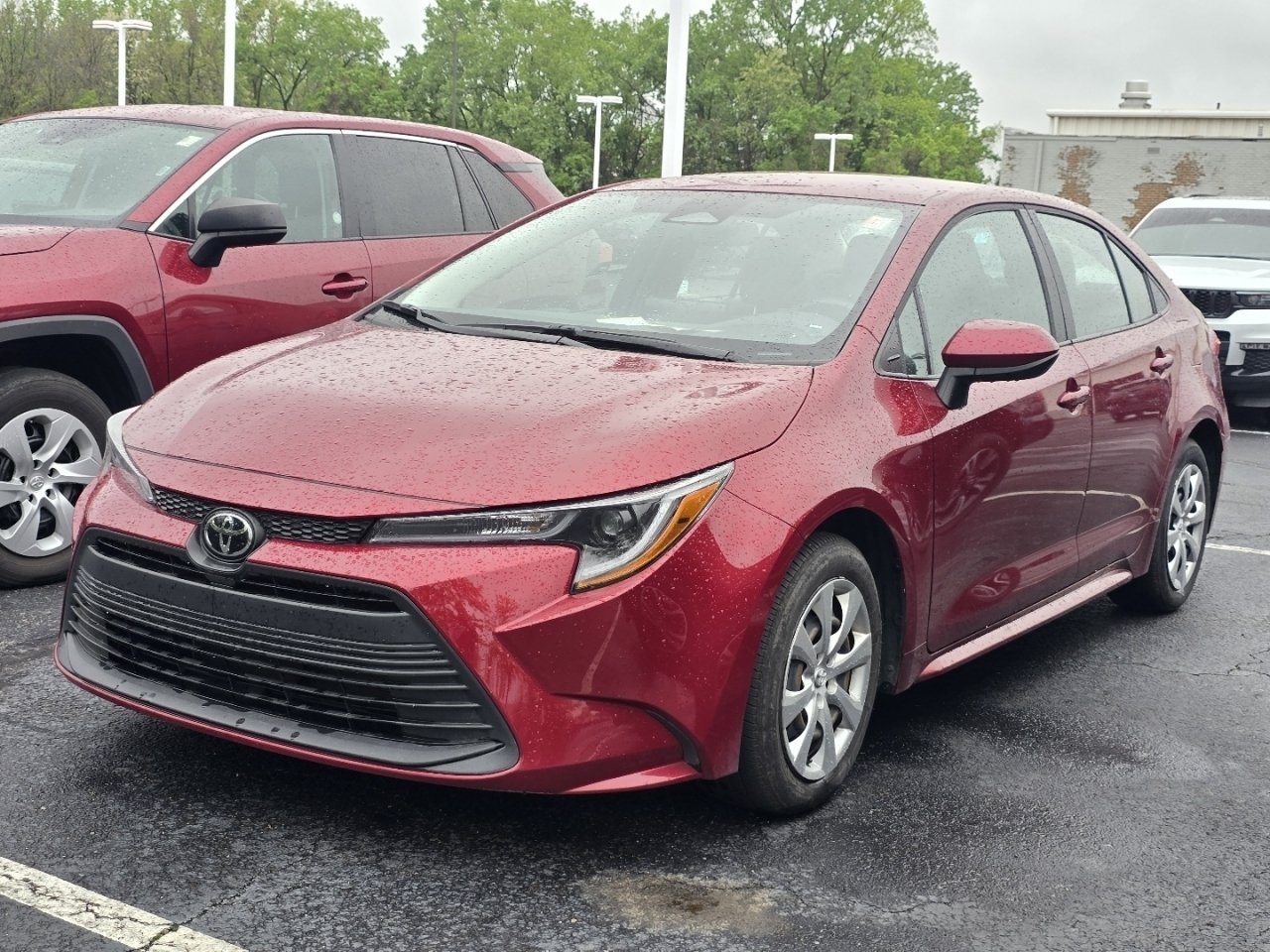 Certified Used 2025 Red Toyota LE image 3