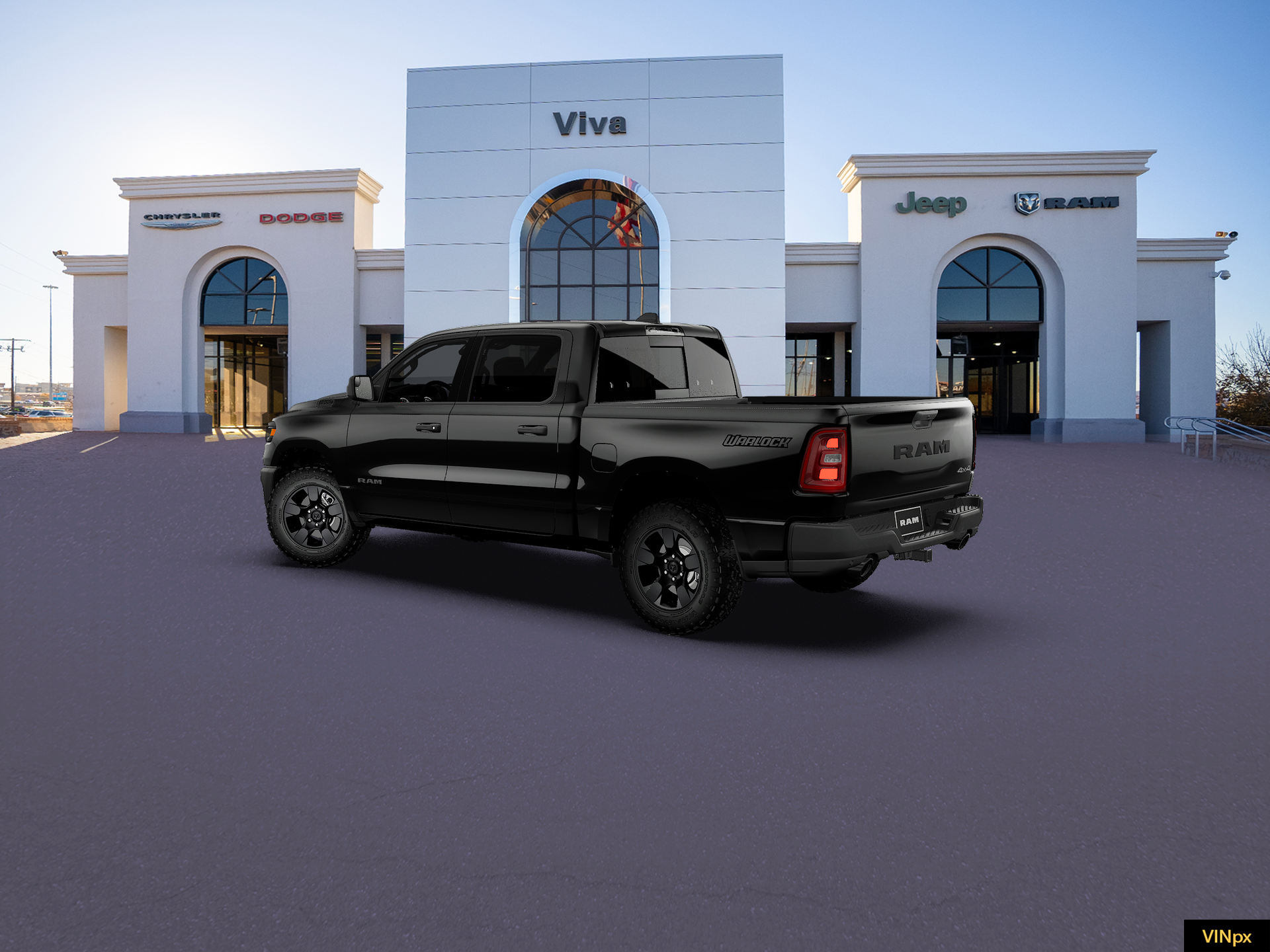 New 2027 Diamond Black Crystal Pearl-Coat Exterior Paint RAM Warlock image 16