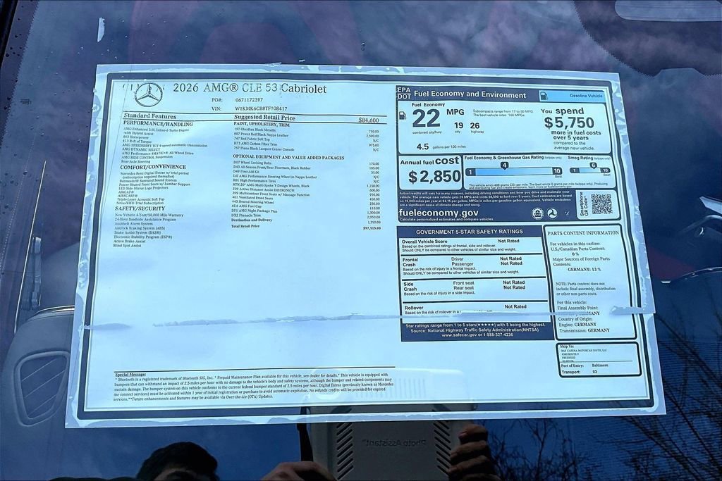 New 2026 Obsidian Black Metallic Mercedes-Benz CLE 53 AMG® image 28