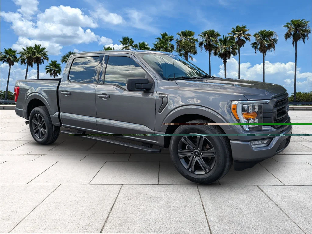 Used 2023 Carbonized Gray Metallic Ford XLT image 2