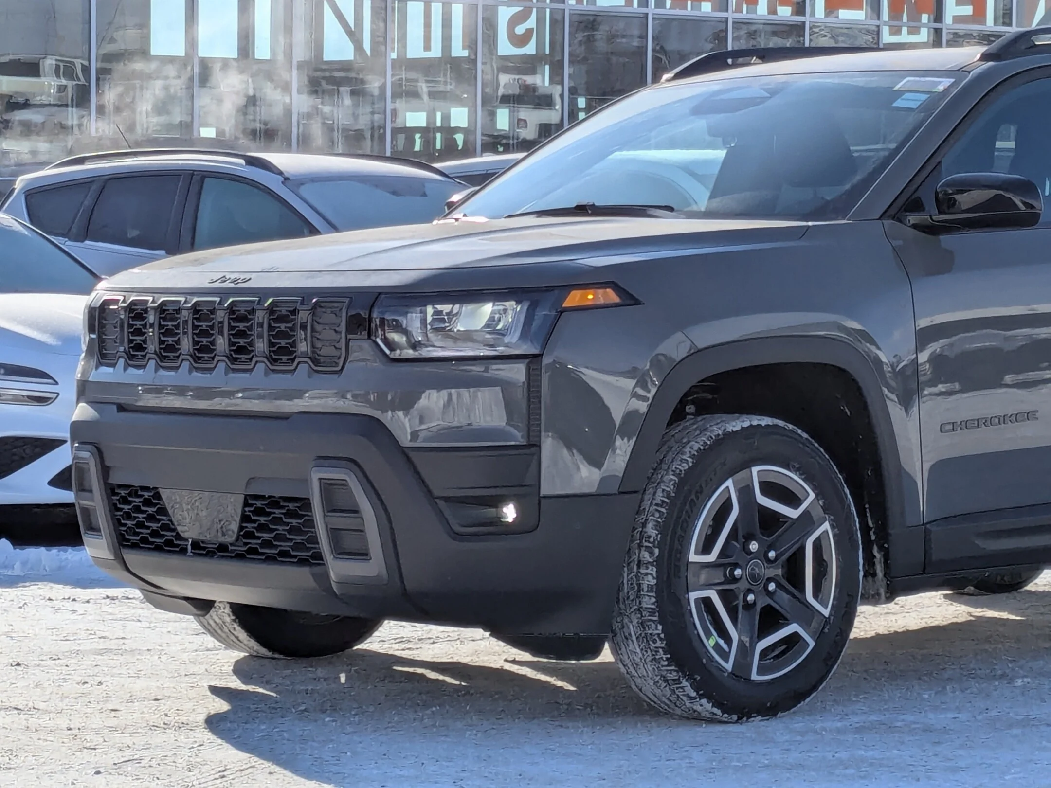 New 2026 Grey Jeep Laredo - - Hybrid - Adaptive Cruise - 12.3 Display - Heated Seats/Wheel - Remote Start & More! image 13