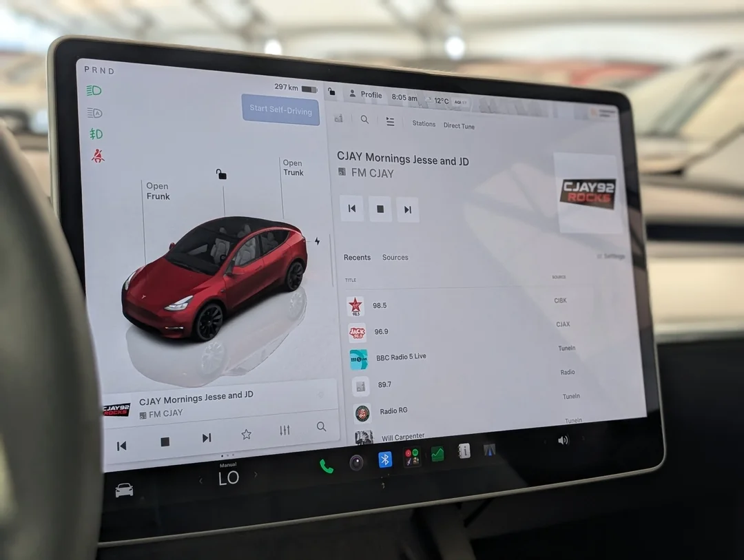 Certified Used 2023 Red Tesla Long Range AWD - Leather - Sunroof - FSD - Auto Steer & More image 21