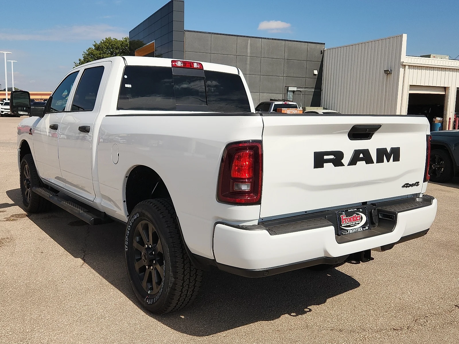 New 2027 Bright White Clear-Coat  Paint Ram BLACK EXPRESS CREW CAB 4X4 6