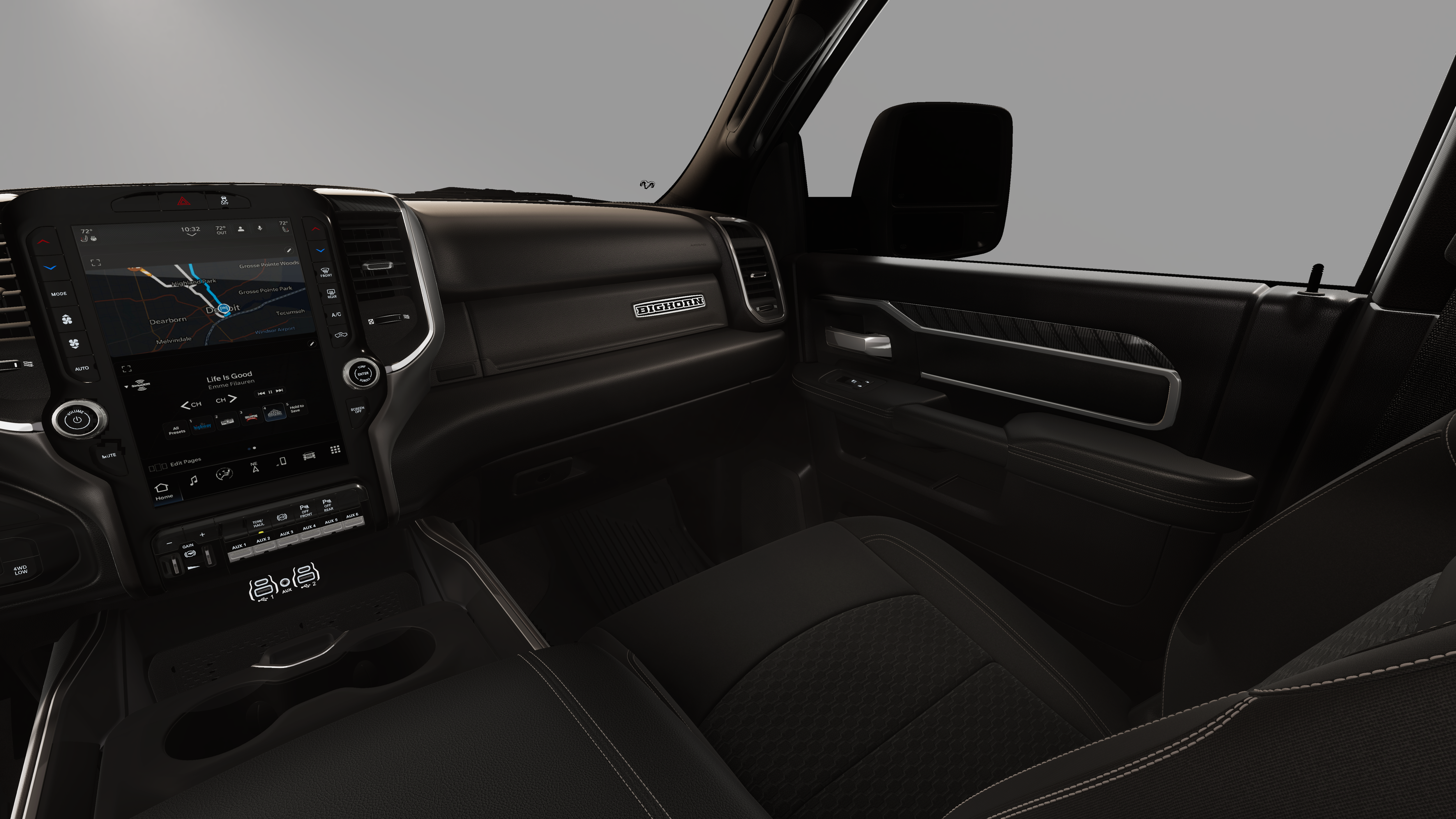 New 2026 Bright White Clear-Coat Exterior Paint RAM BIG HORN image 19