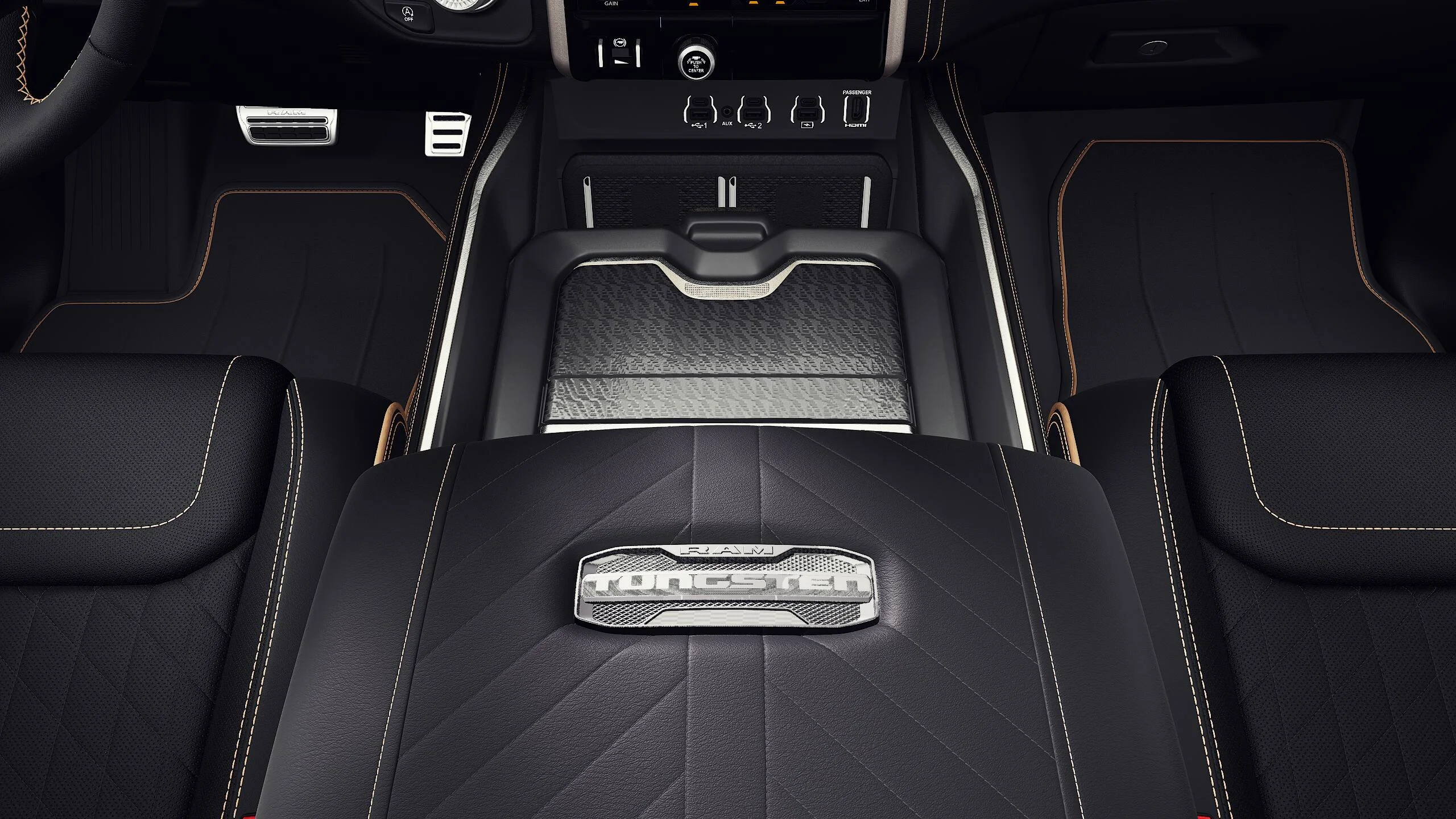 New 2027 Diamond Black Crystal Pearl-Coat Exterior Paint RAM Tungsten image 16
