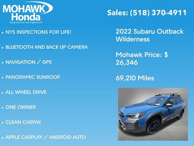 Used 2022 Geyser Blue Subaru Wilderness image 4