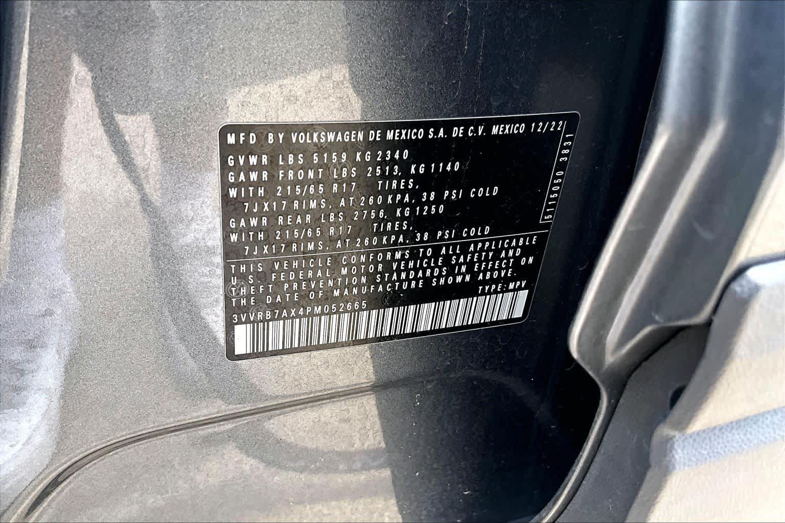 Used 2023 Platinum Gray Metallic Volkswagen S image 35