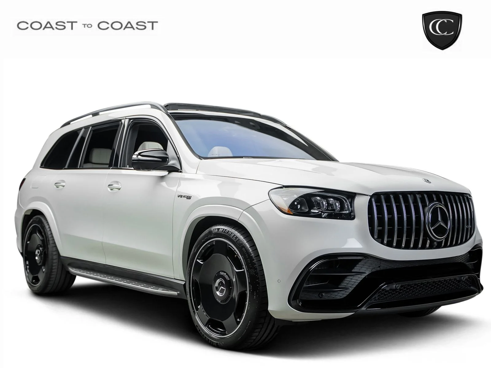 Used 2021 White Mercedes-Benz GLS 63 AMG® image 1