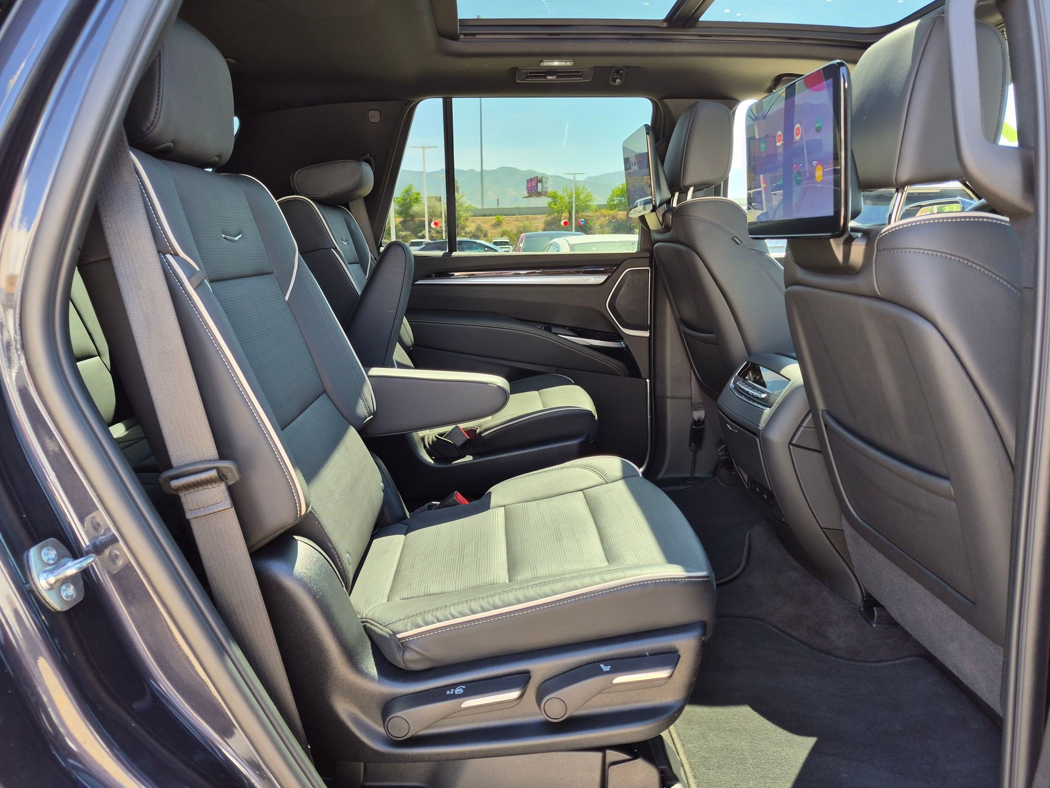 Used 2025 Galactic Gray Metallic Cadillac Premium Luxury image 29