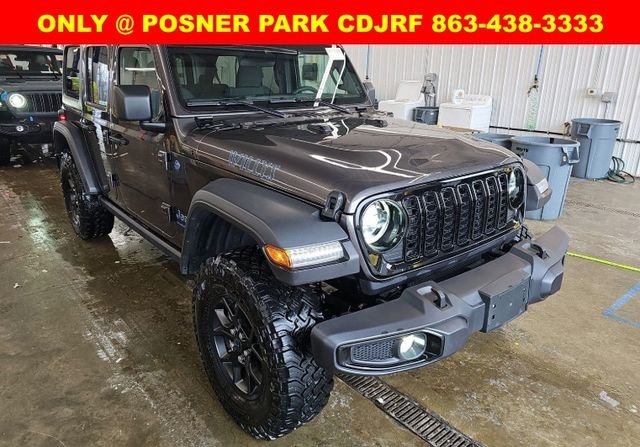 Used 2025 Jeep Wrangler 4xe Willys 4XE with VIN 1C4RJXN63SW579866 for sale in Davenport, FL