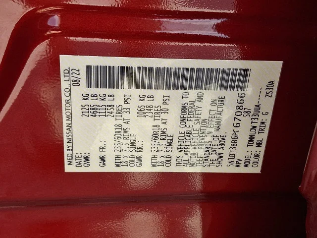 Used 2023 Red Nissan SV image 26