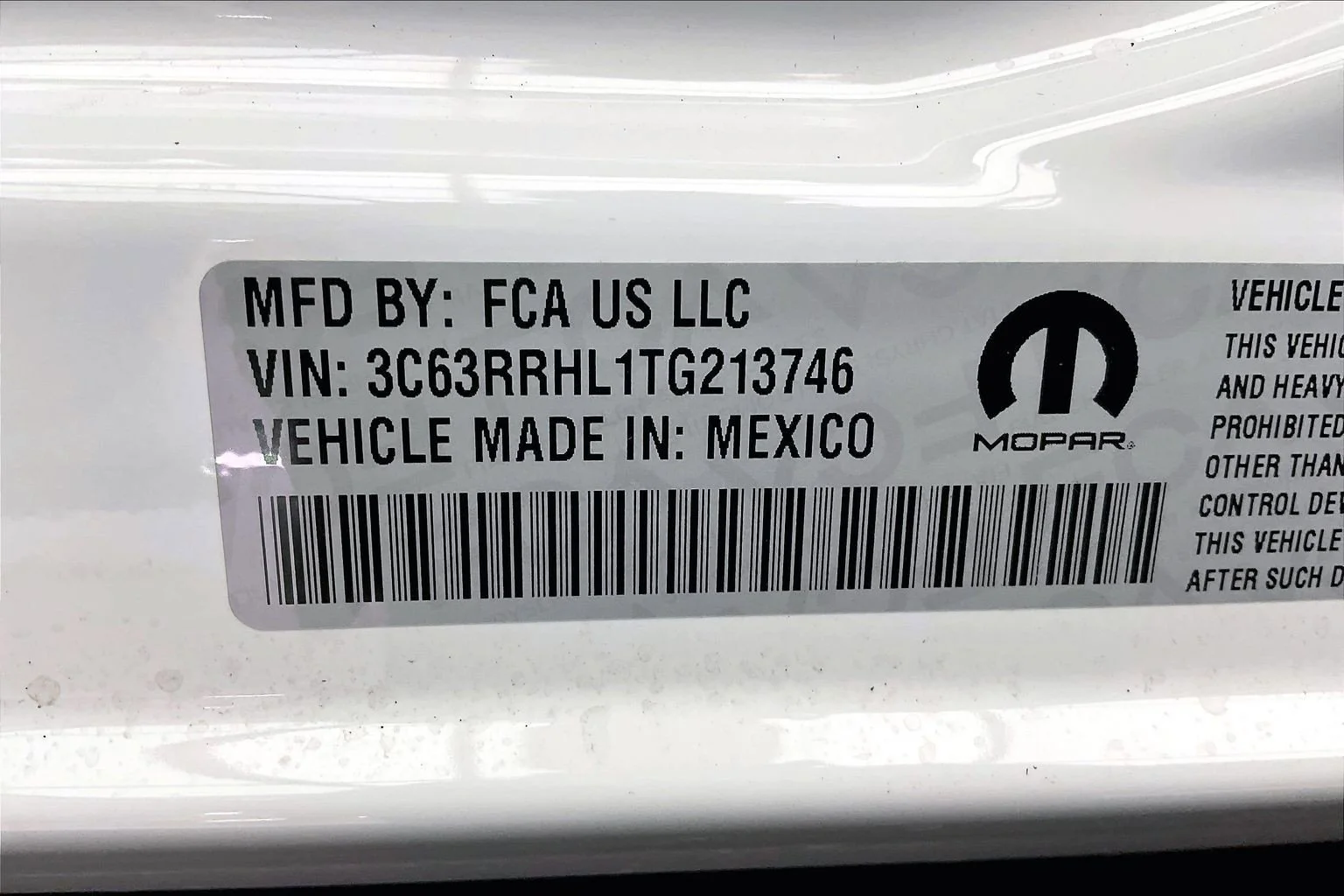 New 2026 PW7 Bright White Clear Coat RAM Big Horn image 20