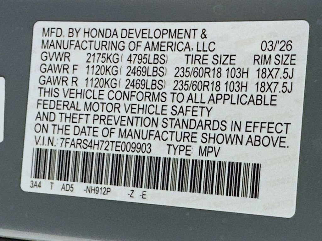 Certified Used 2026 Urban Gray Pearl Honda AWD EX-L image 31