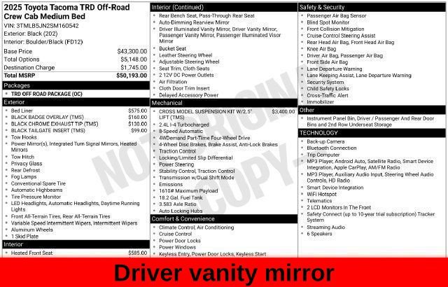 Used 2025 Black Toyota TRD Off-Road image 59