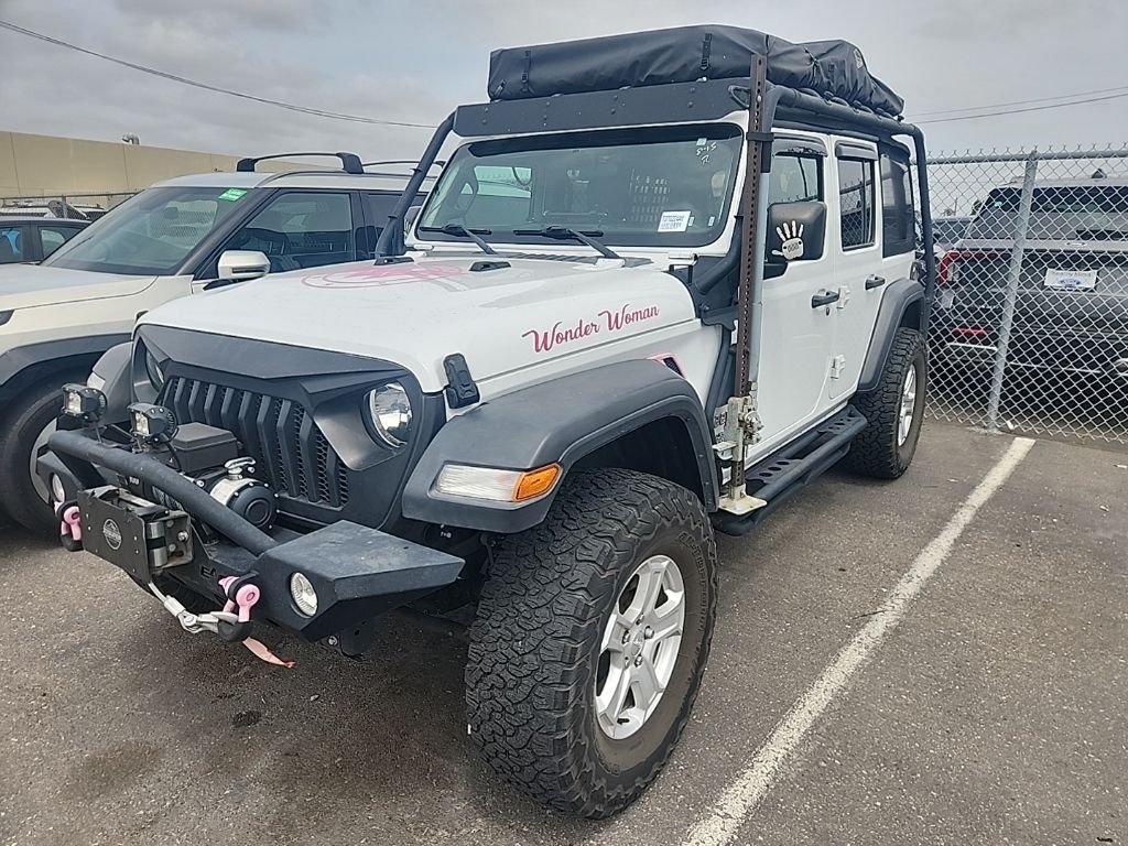 Used 2018 White Jeep Unlimited Sport S image 4