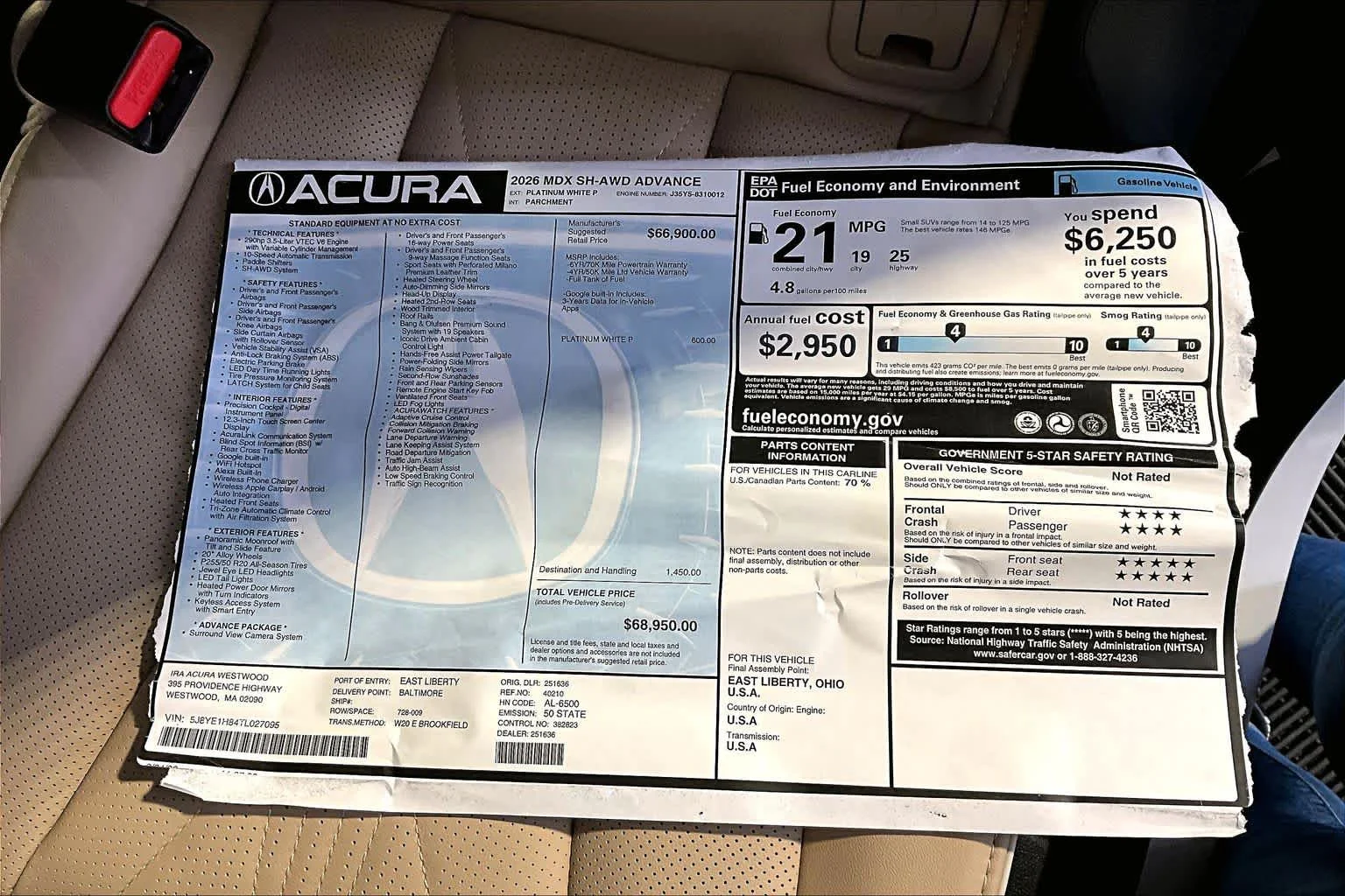 2026 Acura MDX Advance Package - Photo 19