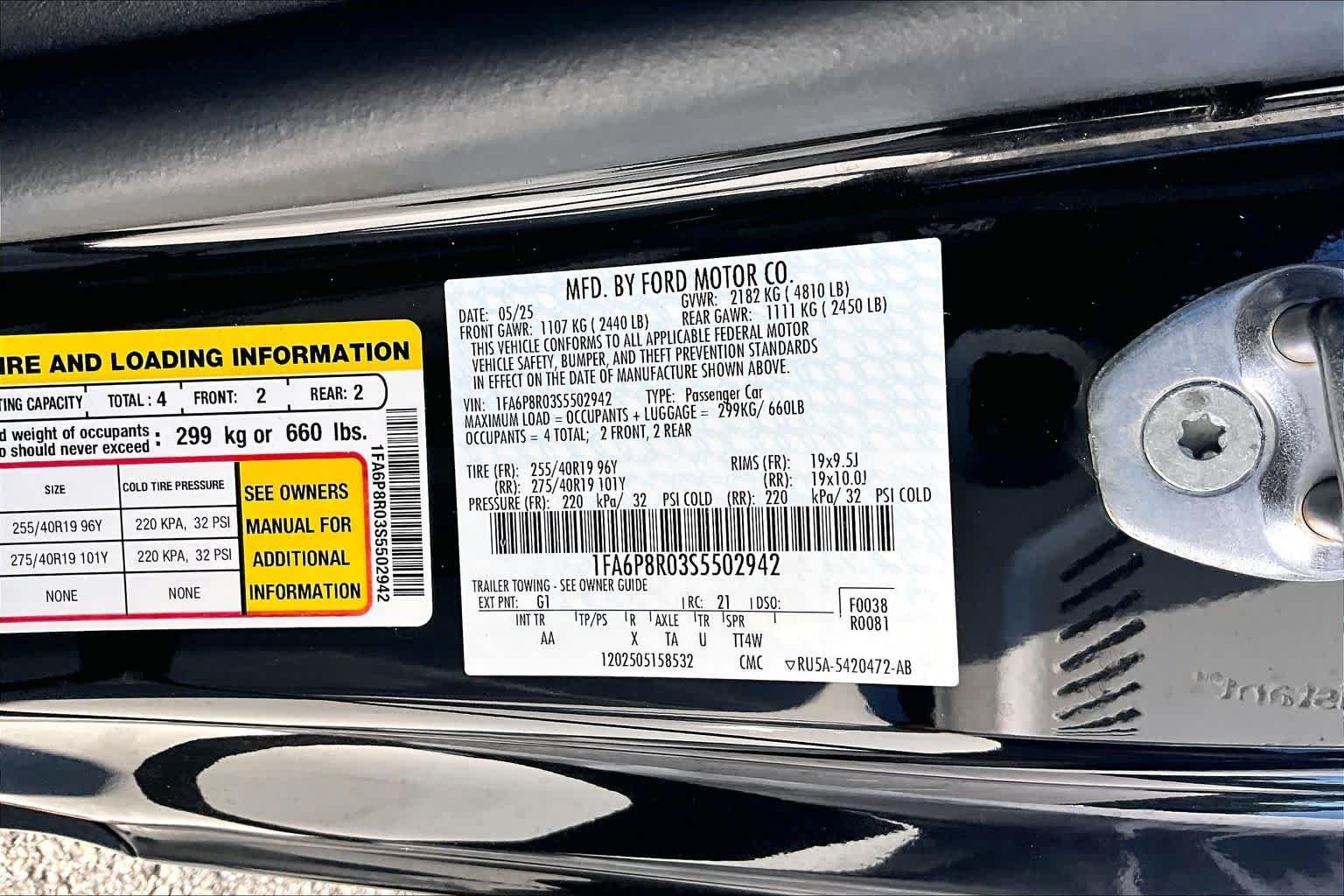 Used 2025 Shadow Black Ford Dark Horse image 34
