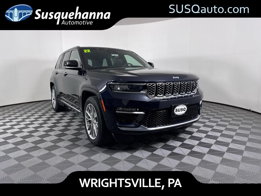 Used 2022 Midnight Blue Jeep Summit image 1