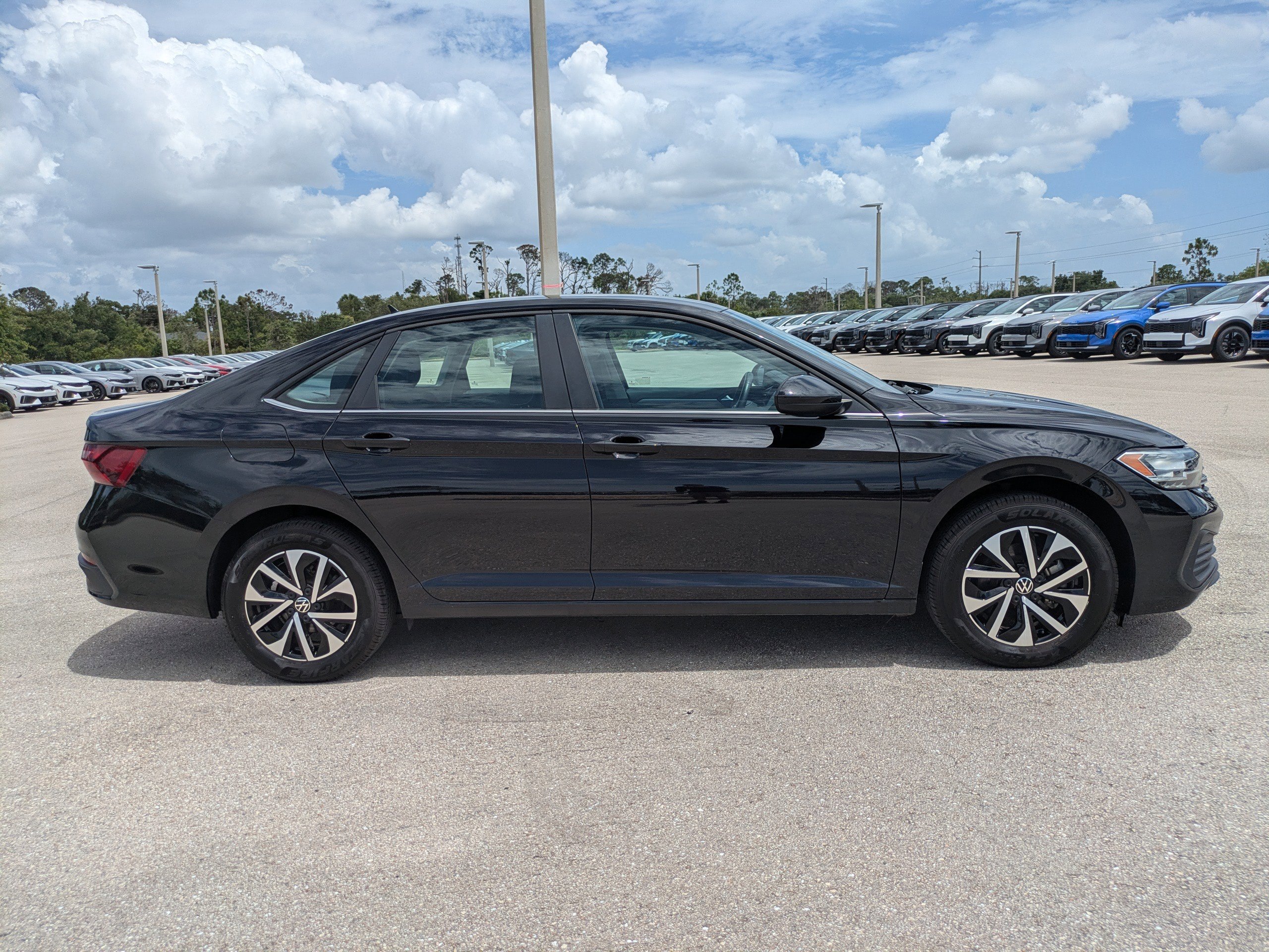 Used 2024 Deep Black Pearl Volkswagen S image 3