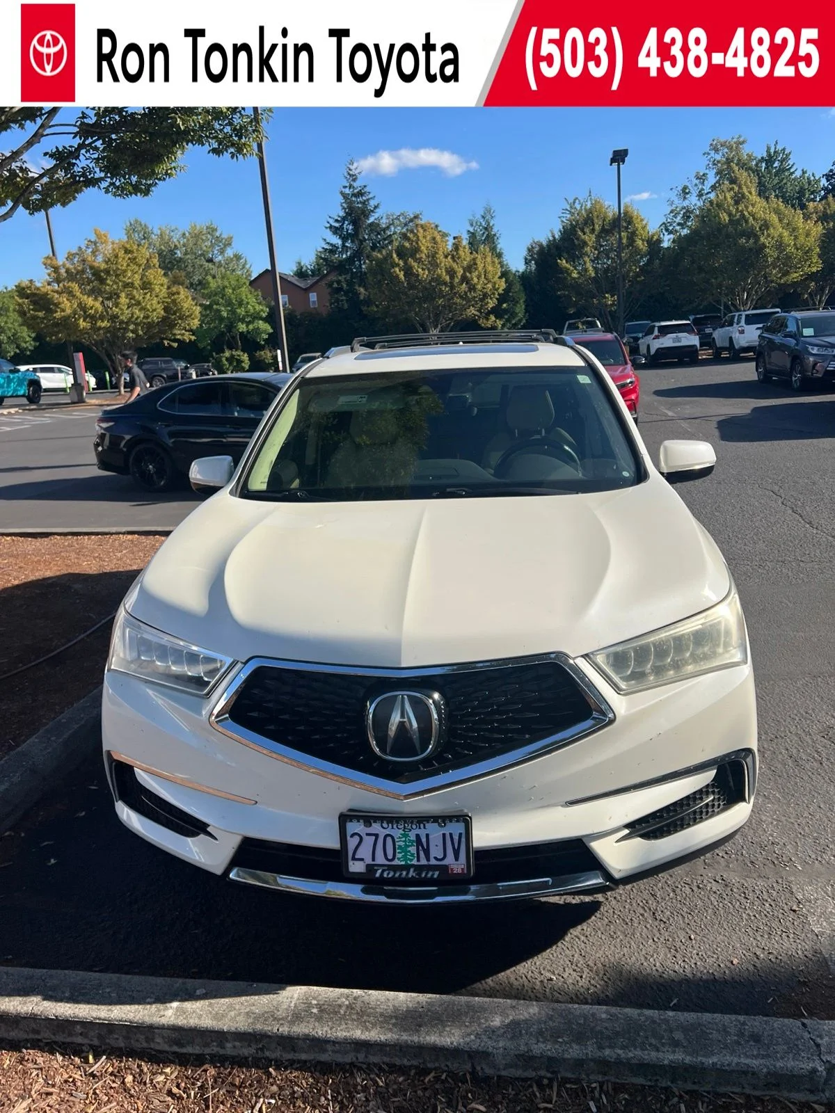 Used 2017 White Diamond Pearl Acura 3.5L image 1