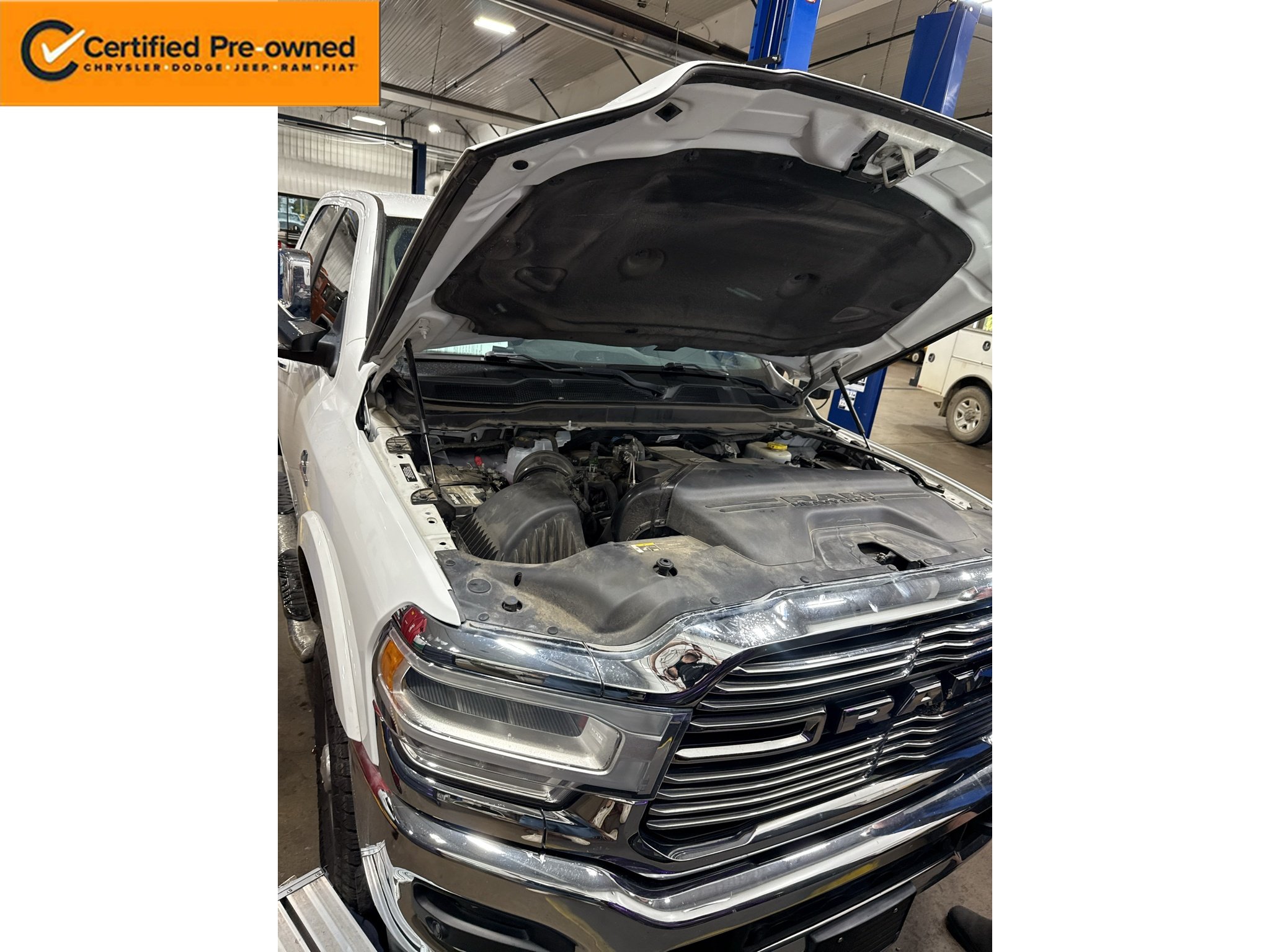 Used 2020 Bright White Clearcoat Ram Laramie image 1