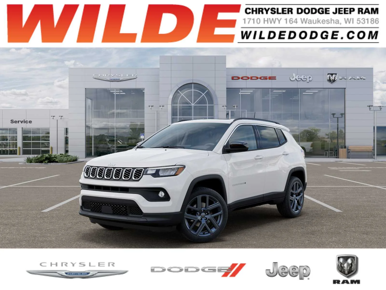 New 2026 Bright White Clear-Coat Exterior Paint Jeep 85th Anniversary image 1