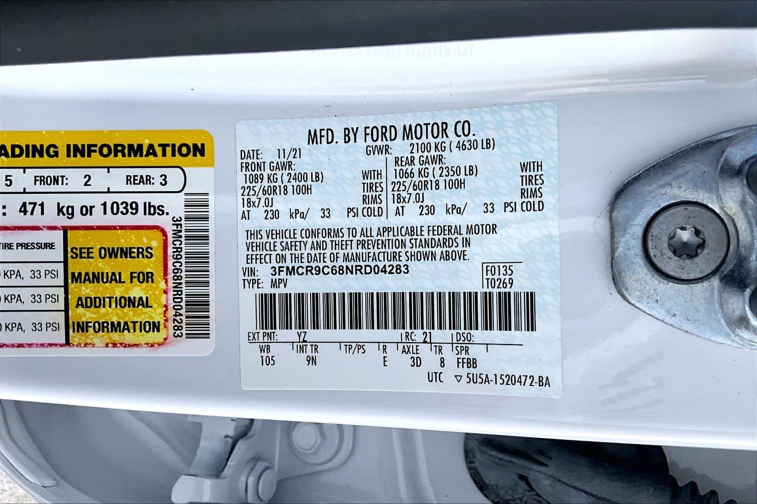 Used 2022 Oxford White Ford Outer Banks image 31