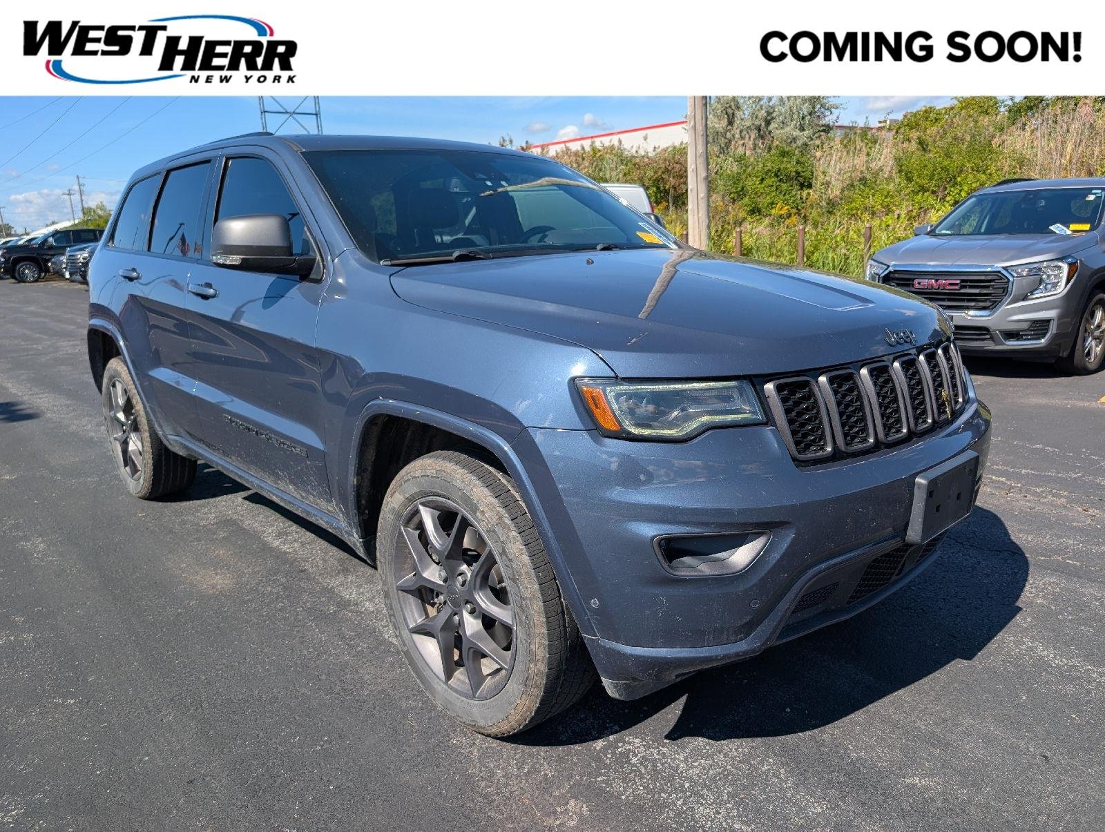 Used 2021 Slate Blue Pearlcoat Jeep 80th Anniversary image 1