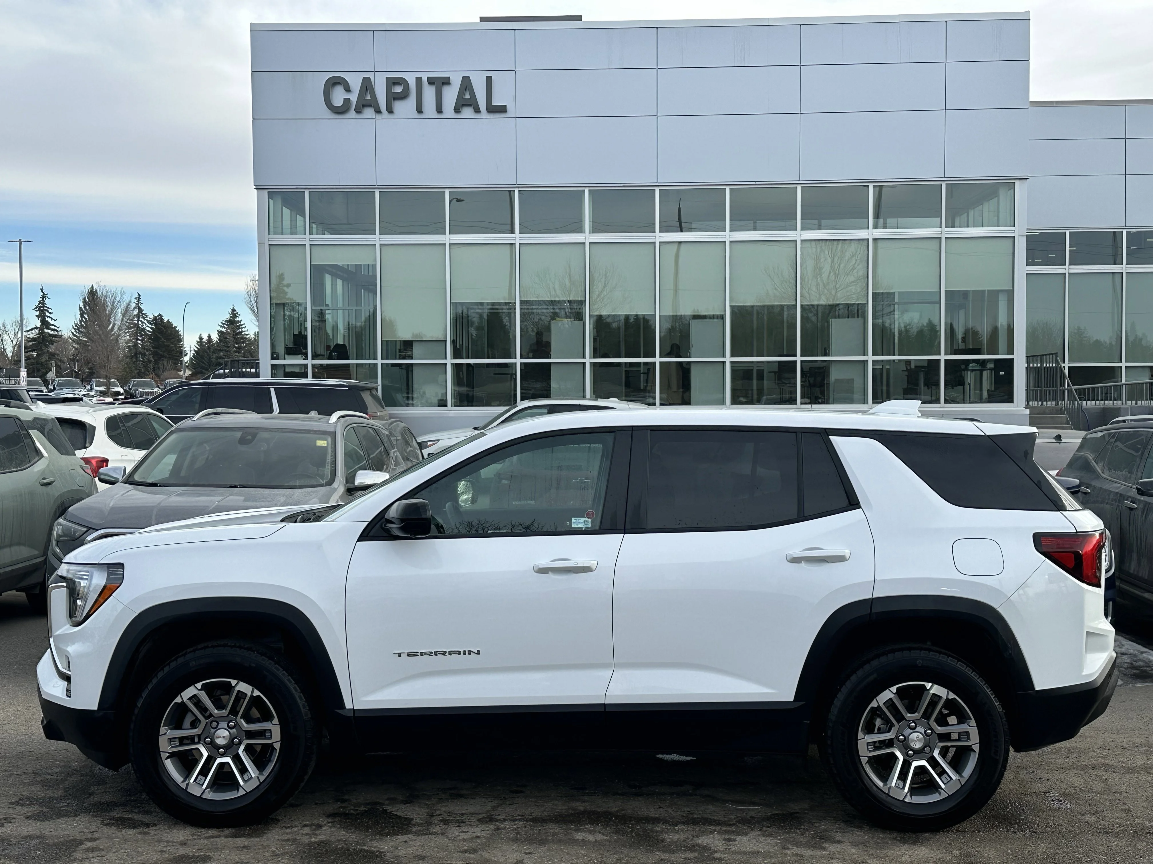 Certified Used 2025 White GMC AWD Elevation image 3