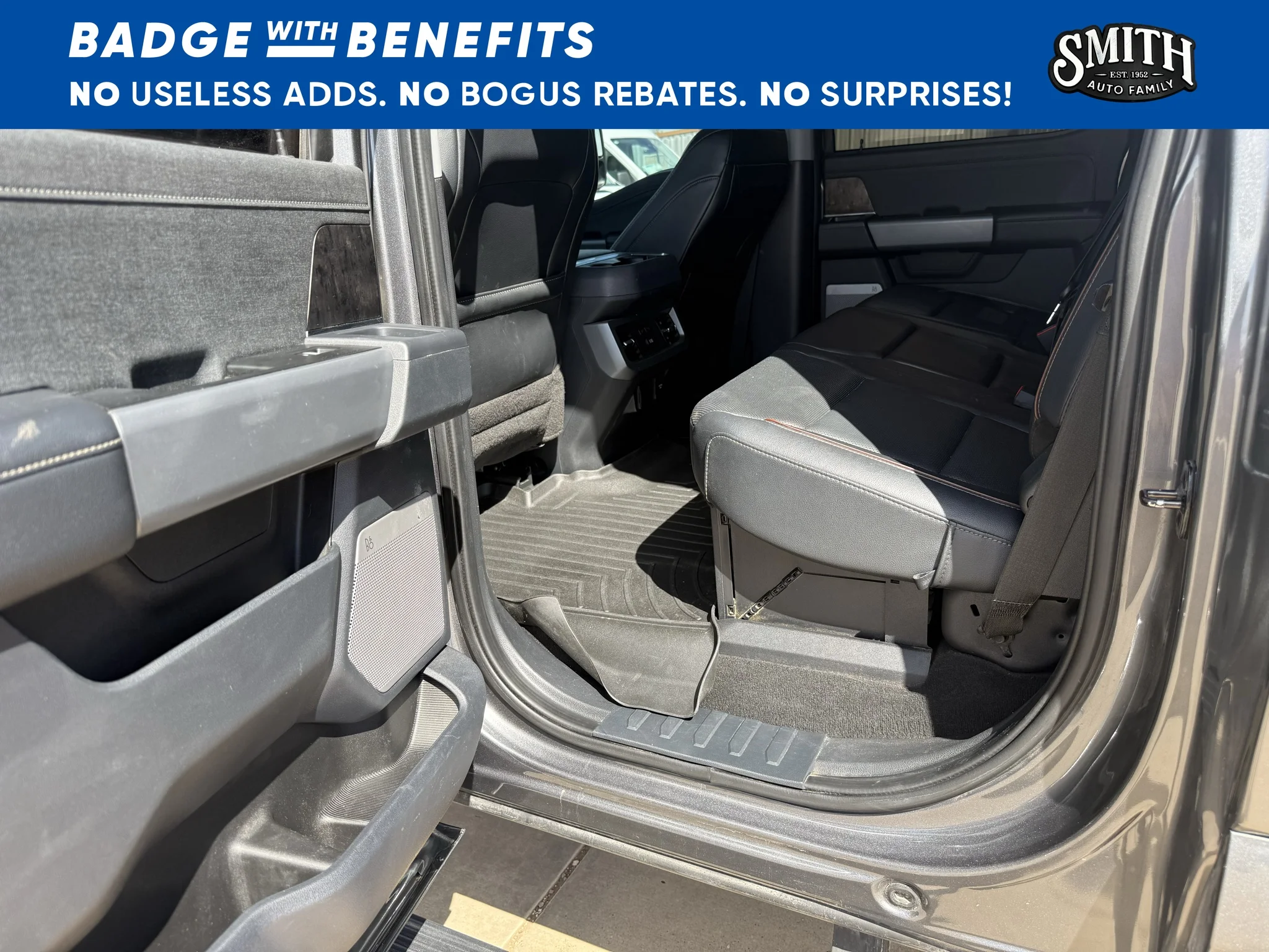 Used 2023 Carbonized Gray Metallic Ford LARIAT image 12