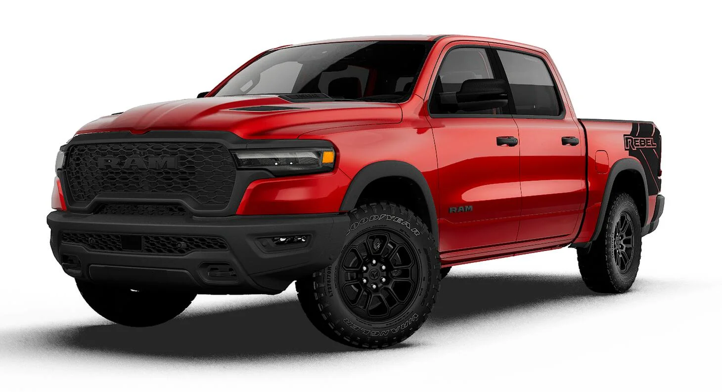 New 2027 Molten Red Pearl-Coat Exterior Paint RAM  image 13