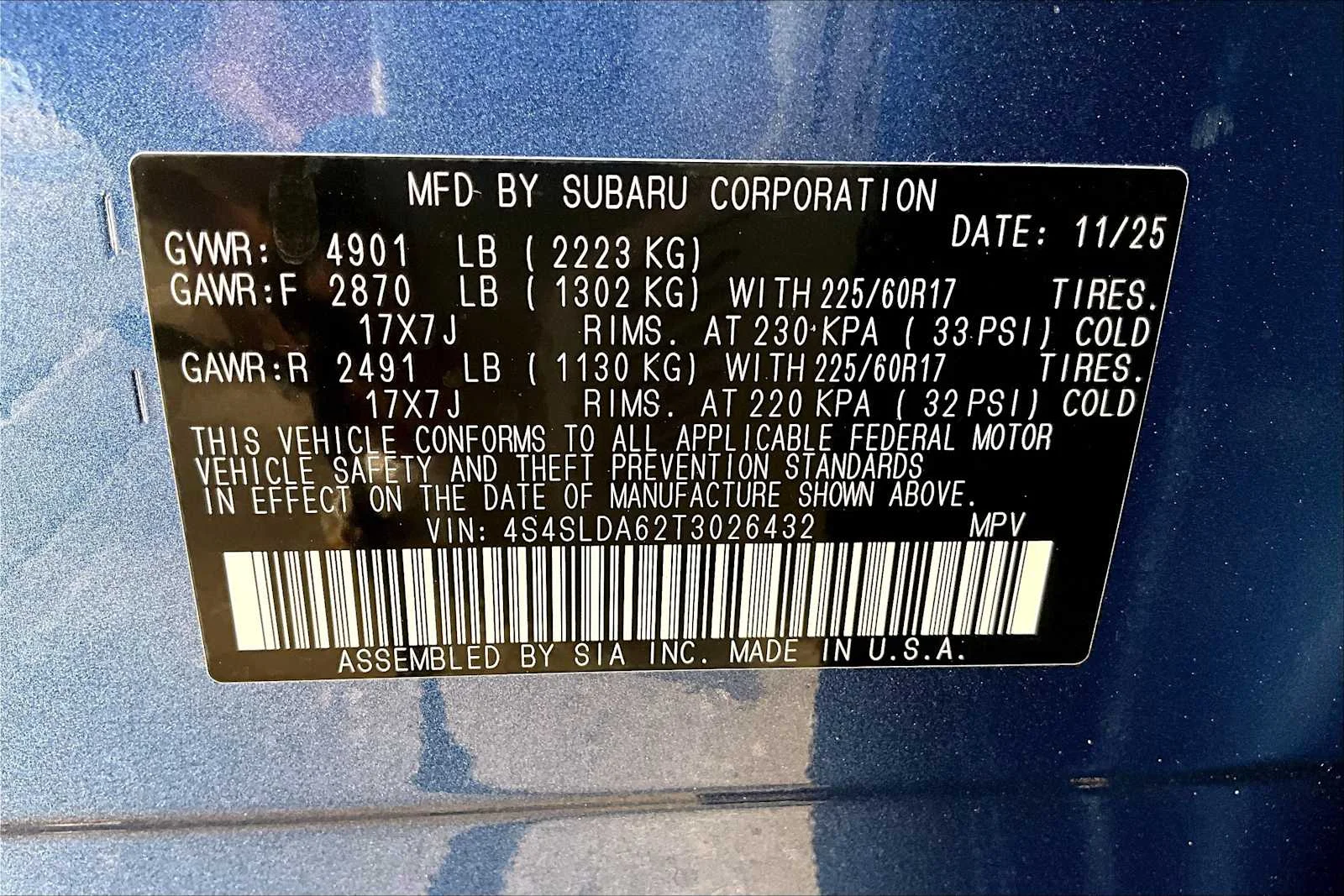 New 2026 Daybreak Blue Pearl Subaru  image 18