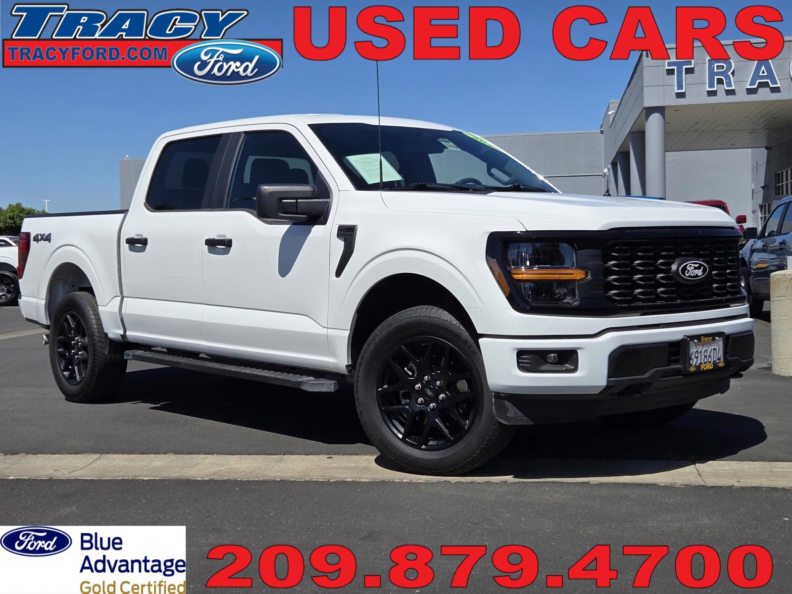 Certified Used 2025 White Ford STX image 1
