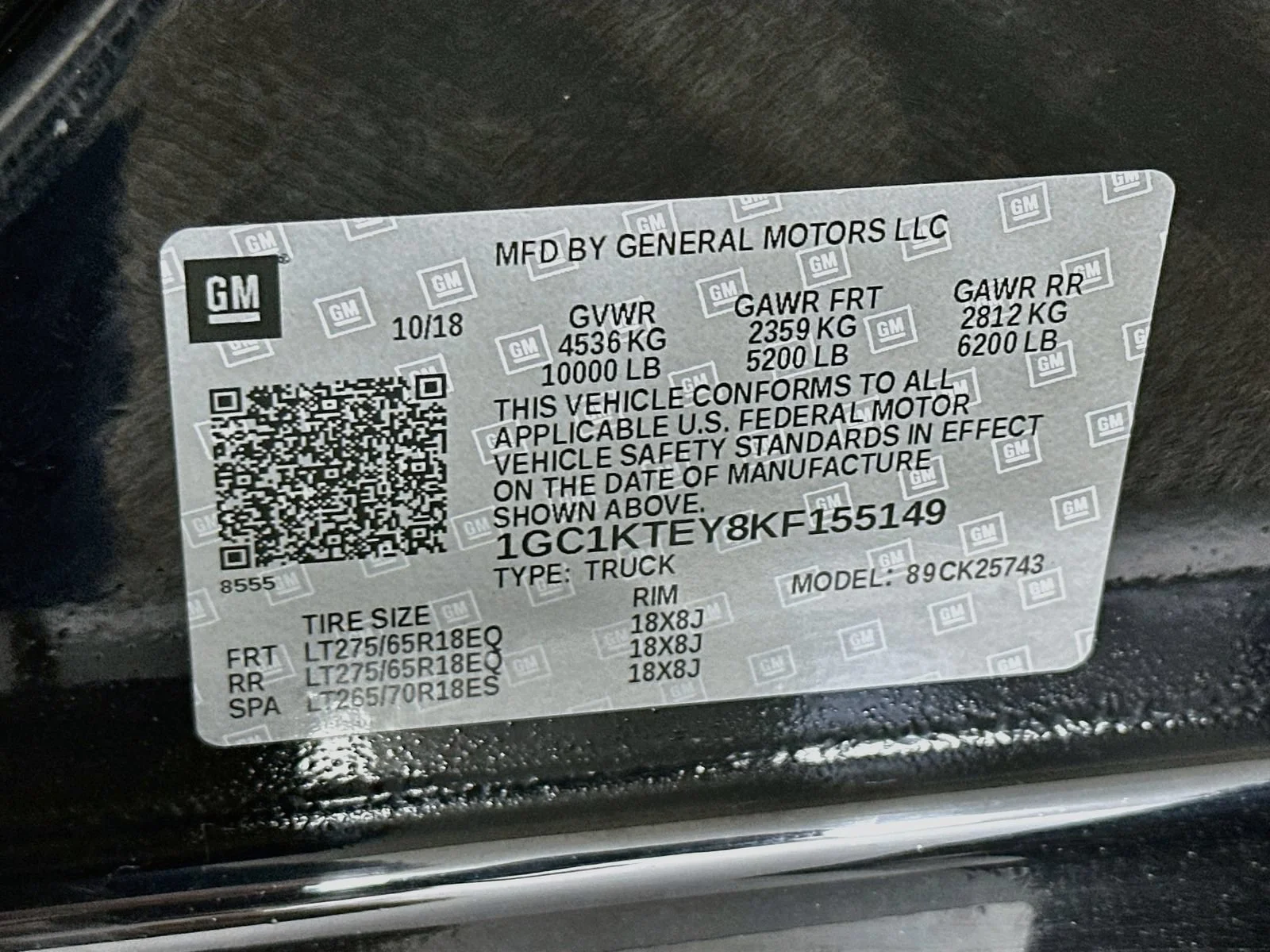 Used 2019 BLACK Chevrolet LTZ image 33