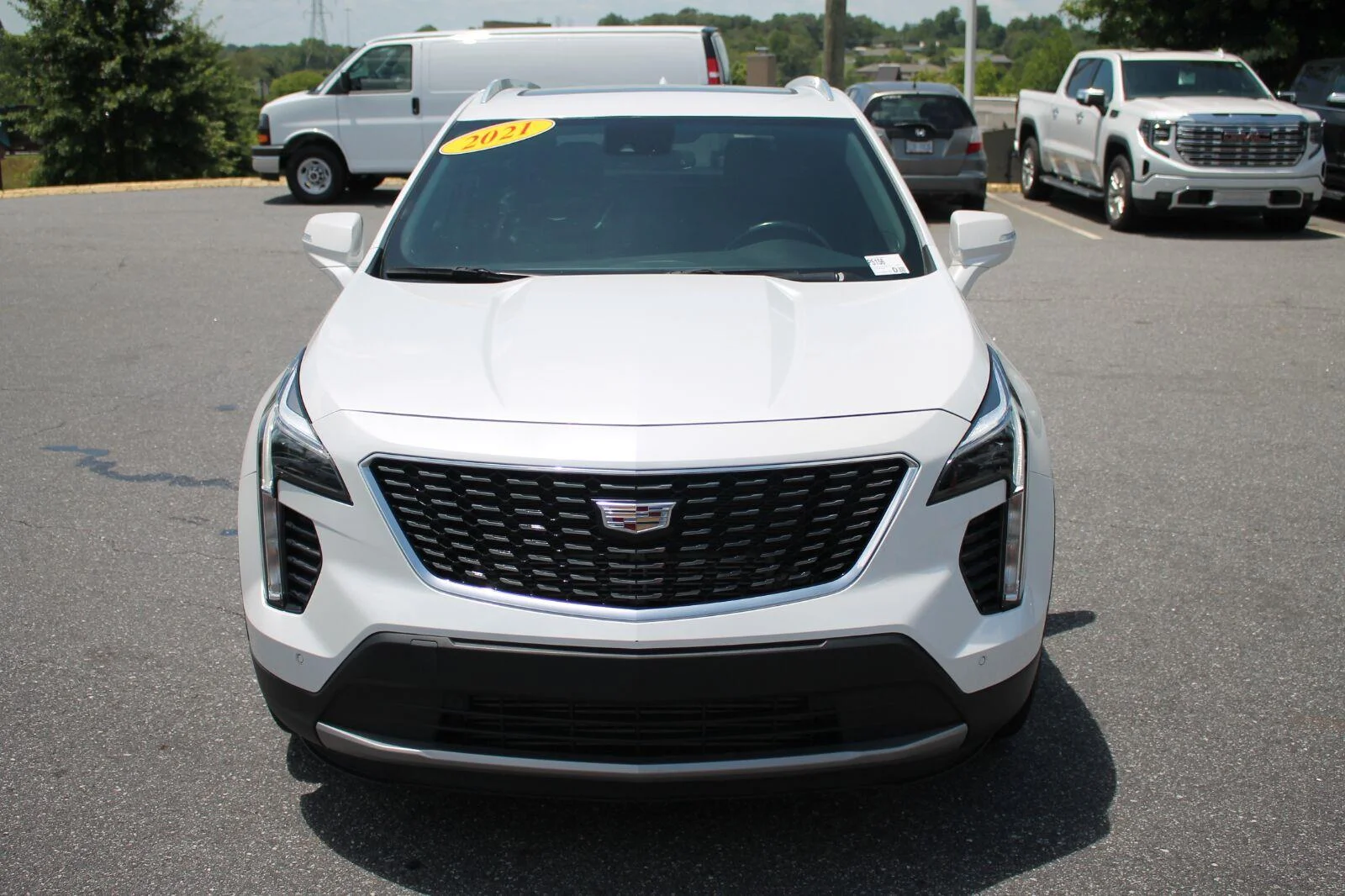 Used 2021 CRYSTAL WHITE TRICOAT Cadillac AWD Premium Luxury image 3