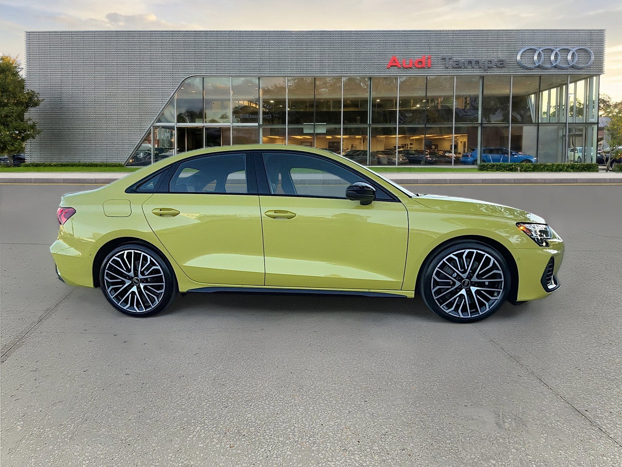 New 2026 Python Yellow Metallic Audi 4DR QTRO 2.0 TFSI image 2
