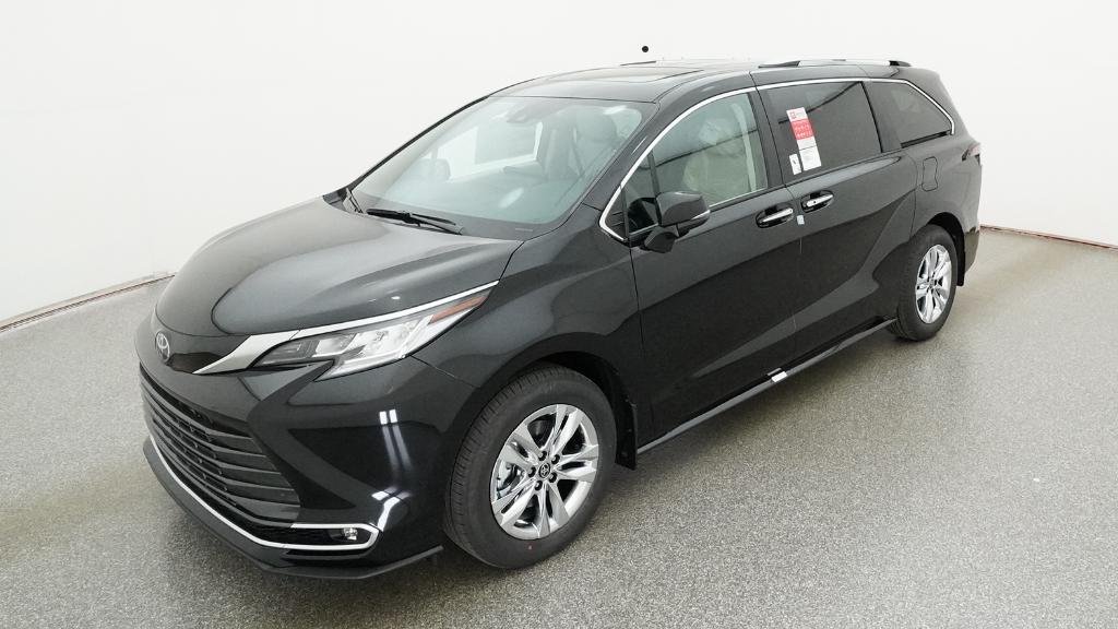Midnight Black Metallic 2026 Toyota Sienna Limited 7-Passenger FWD Minivan Front-Wheel Drive Continuously Variable Transmission