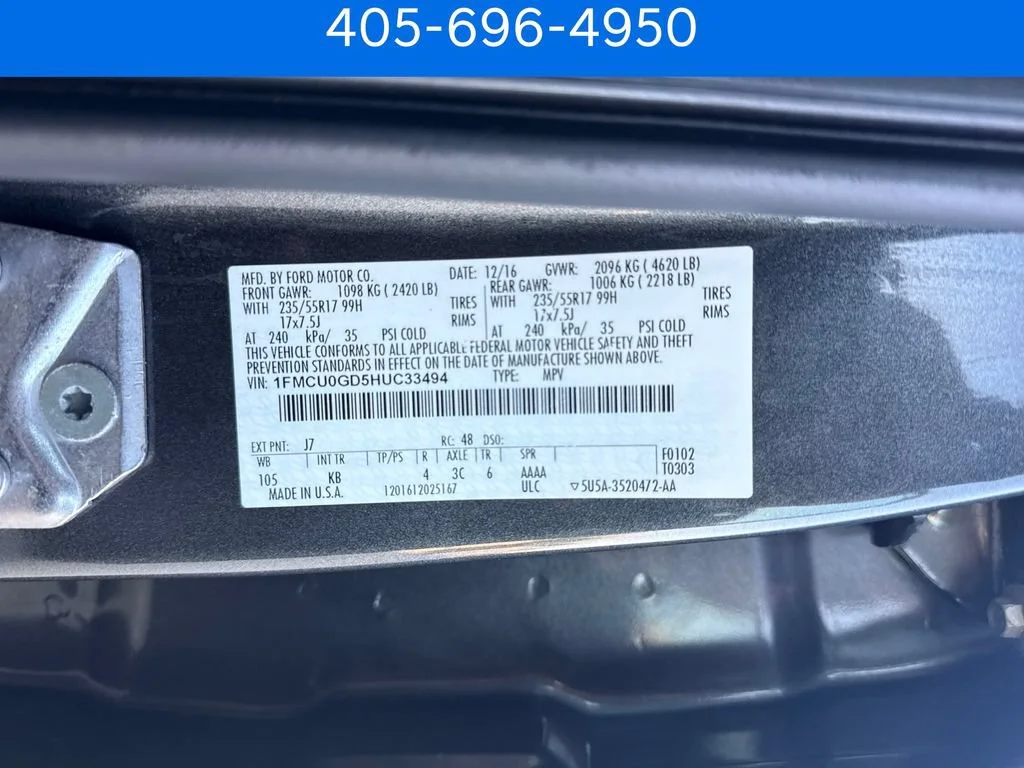 Pre-Owned 2017 Ford Escape SE