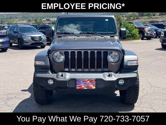 Used 2018 Granite Crystal Clearcoat Metallic Jeep Unlimited Sport S image 10