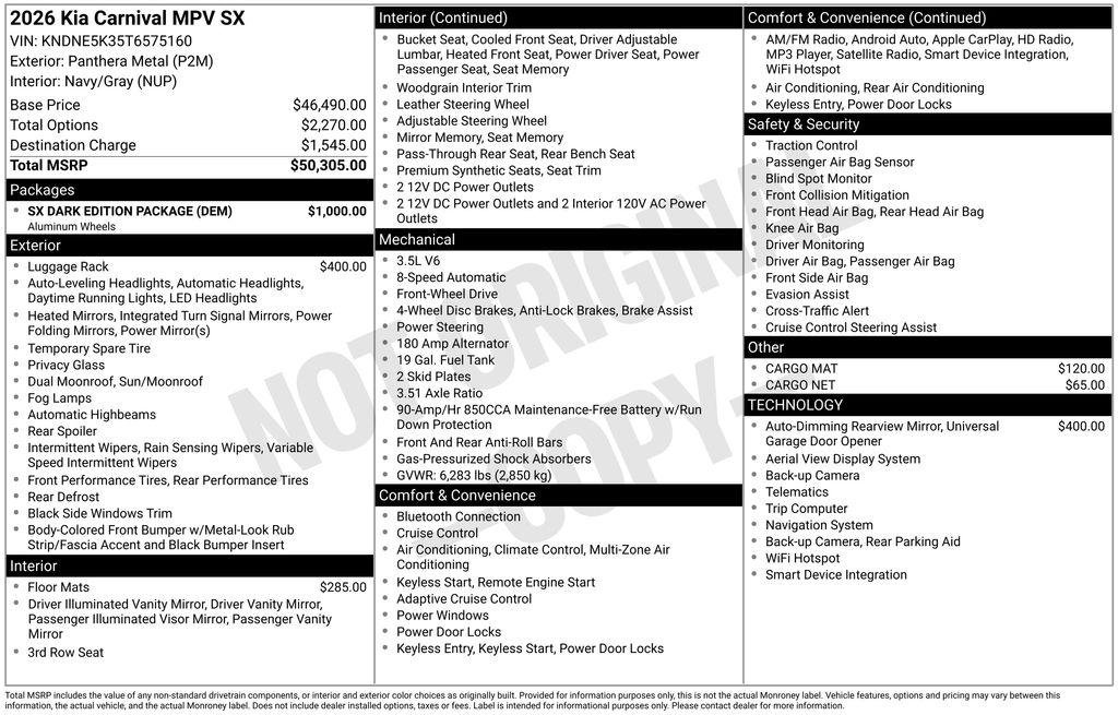 New 2026 Panthera Metal Kia SX image 7