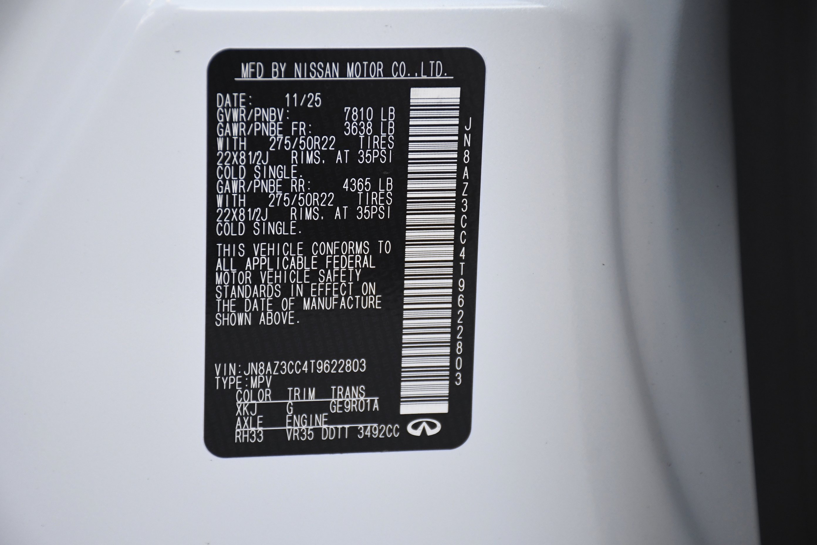 New 2026 2T RADIANT WHIT INFINITI Autograph 4WD image 40