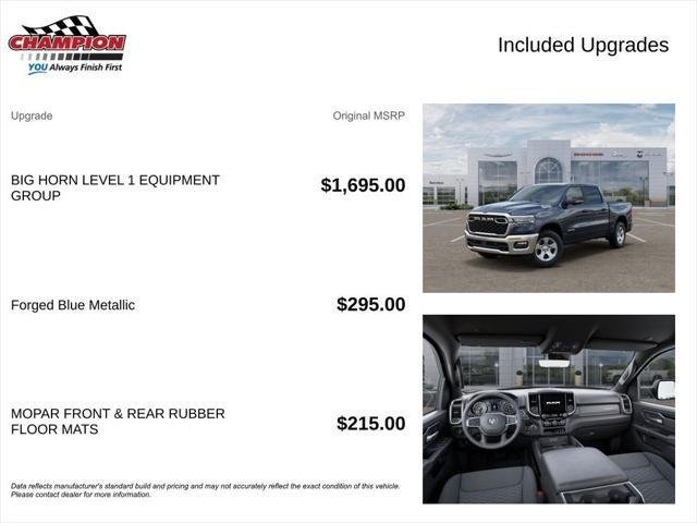 New 2026 Forged Blue Metallic Exterior Paint RAM BIG HORN image 6