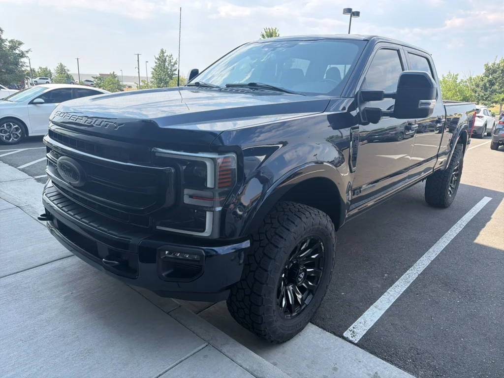 Used 2022 Antimatter Blue Metallic Ford LARIAT image 1