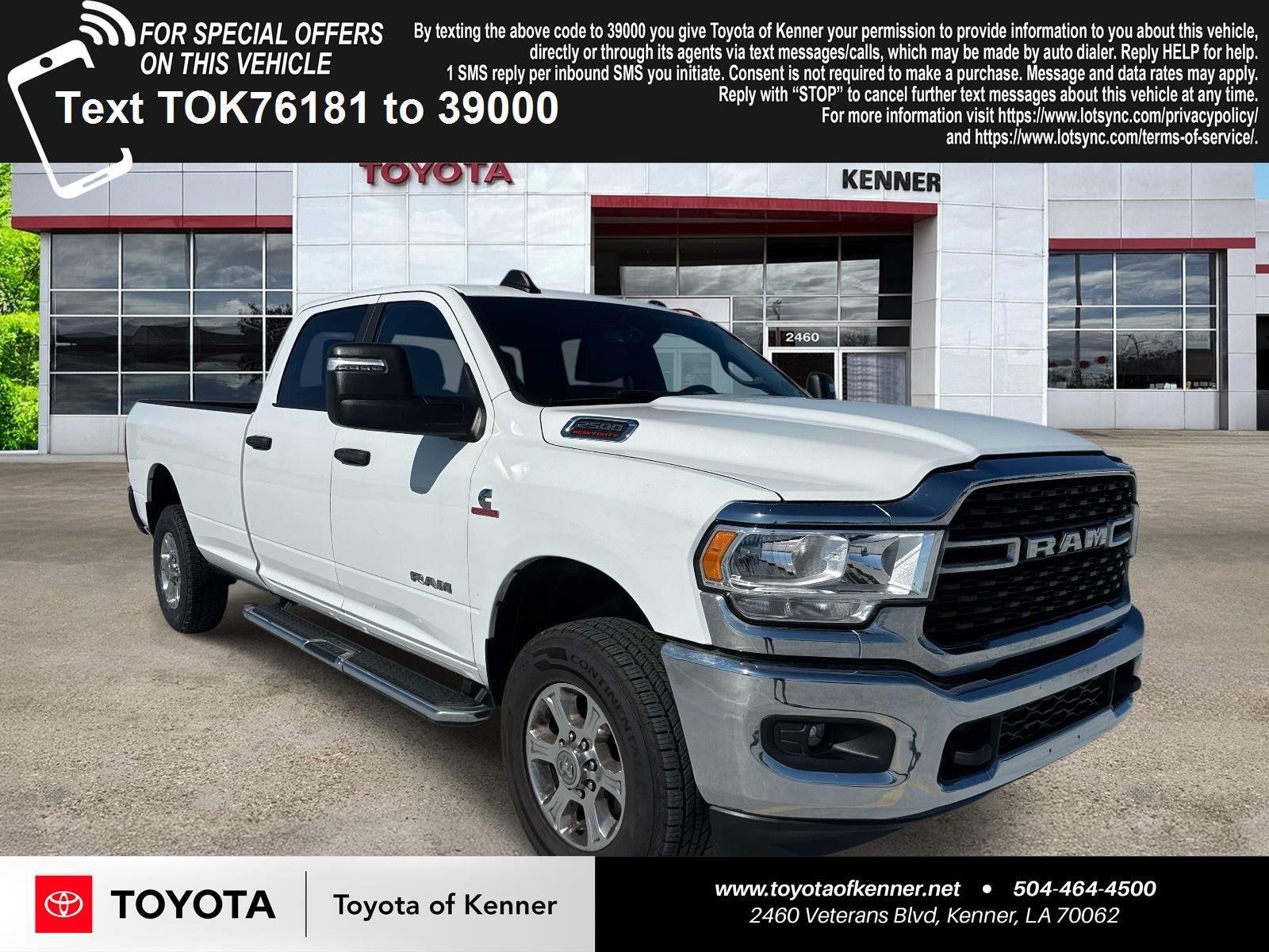 Used 2024 Bright White Clearcoat Ram Big Horn image 1