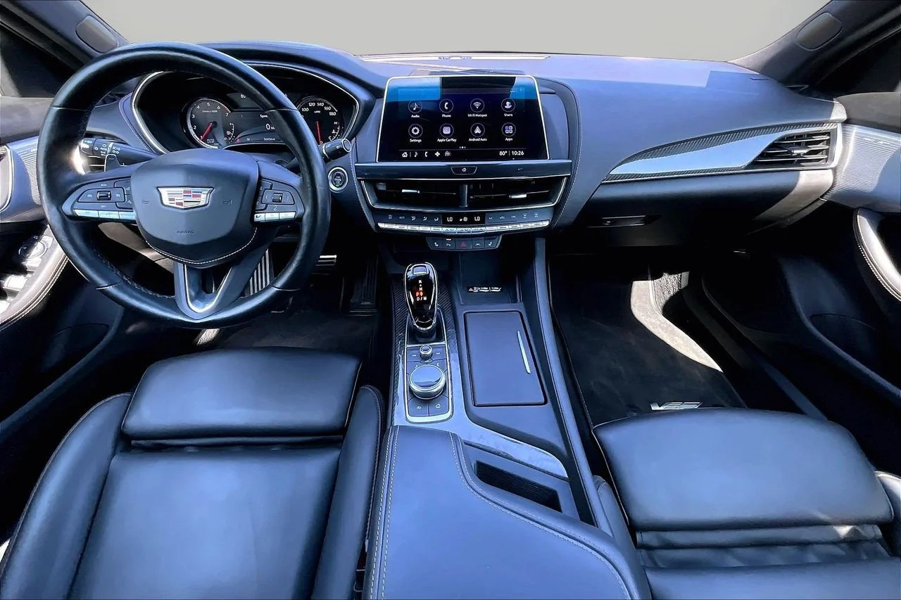 Certified Used 2022 Black Cadillac V-Series image 14