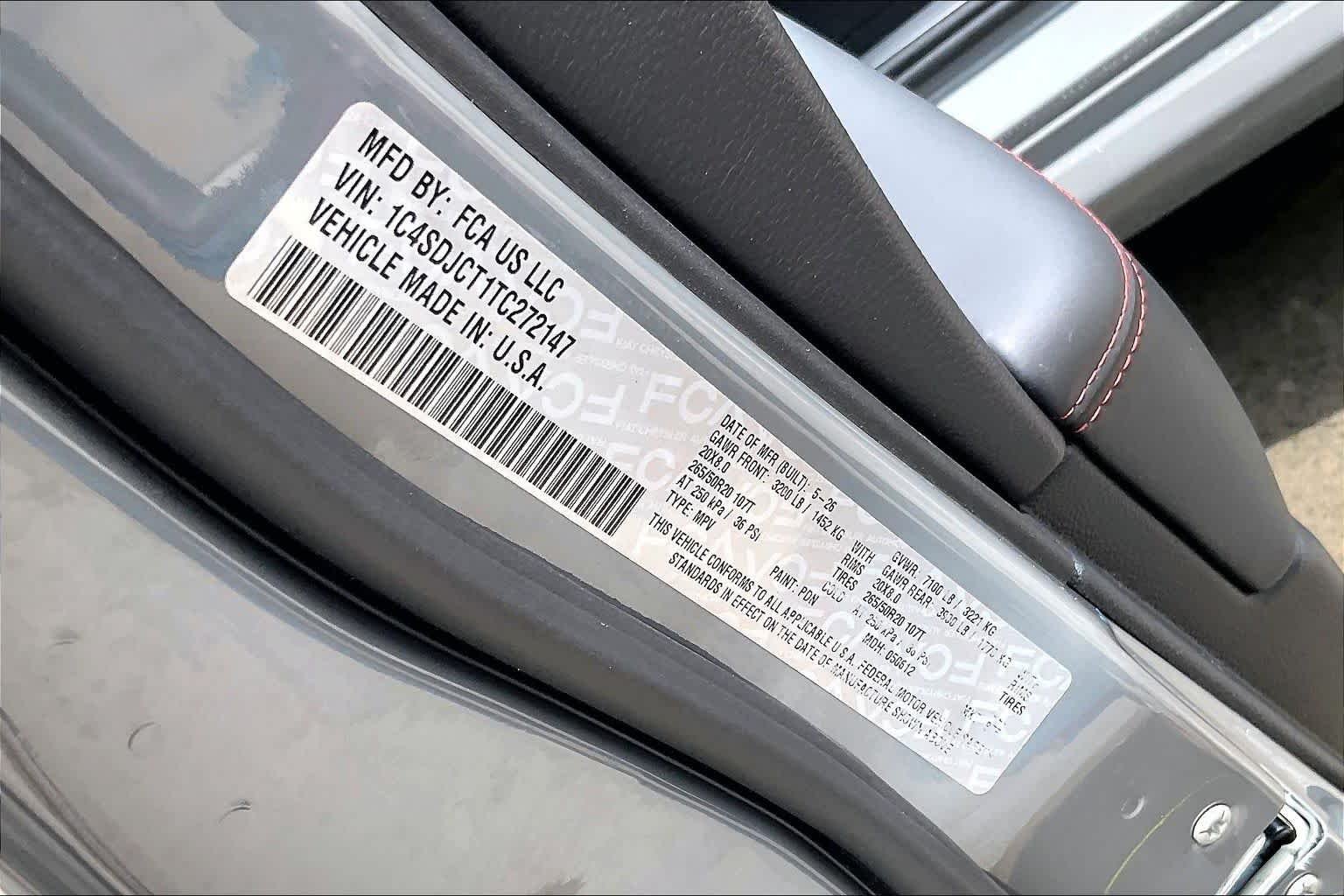 New 2026 Destroyer Gray Clear-Coat Exterior Paint Dodge GT Plus HEMI V8 image 20
