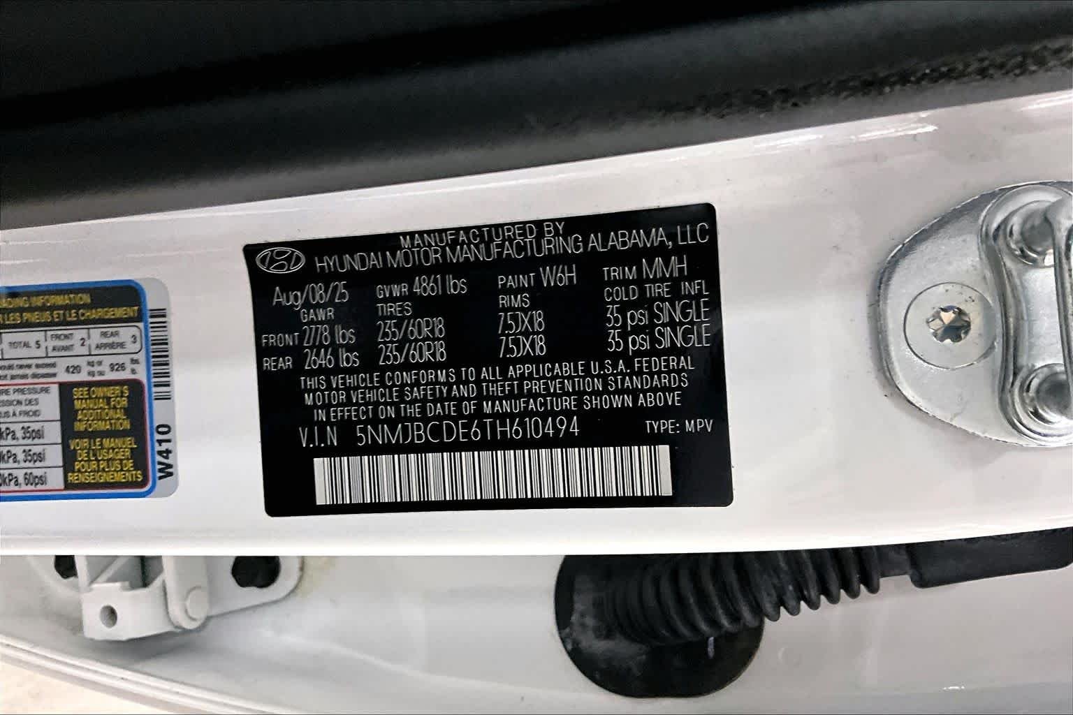 Used 2026 Serenity White Pearl Hyundai SEL image 36